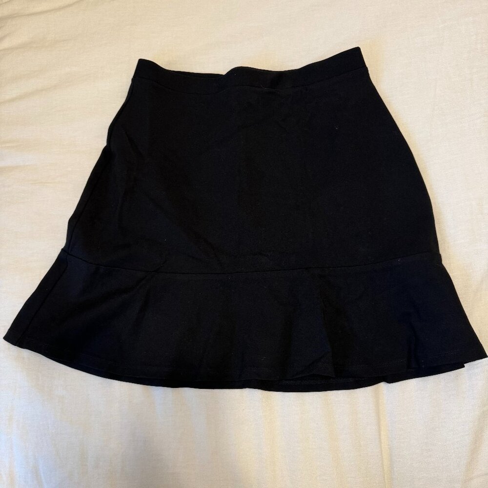 Black Slip On Skirt, Loft